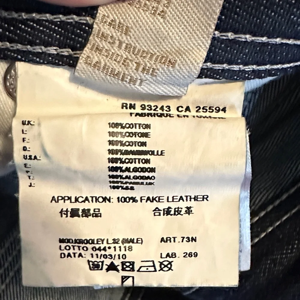 Diésel krooley Men's Deep Indigo Slim Jeans - Picture 10 of 10